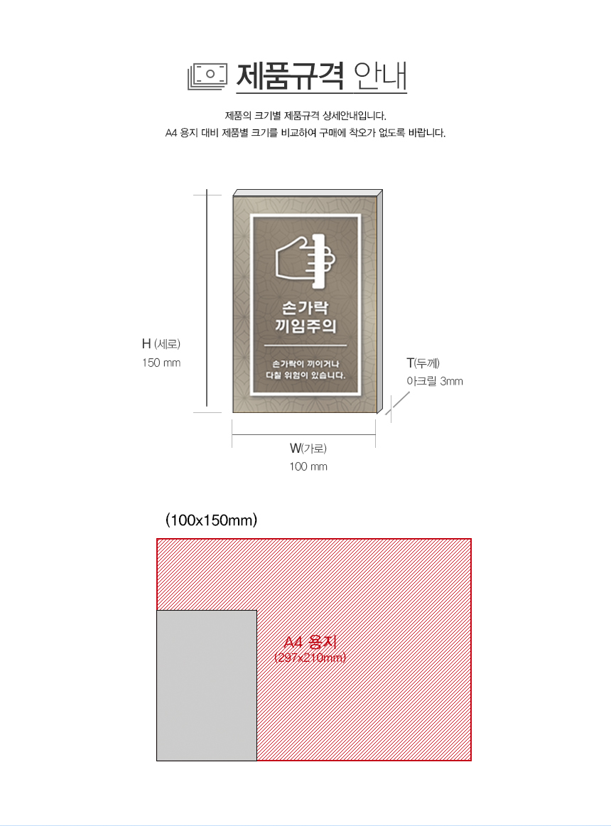 손끼임주의_표지판
